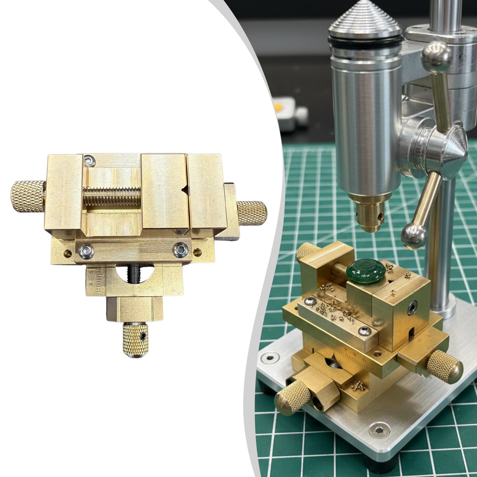Cross Slide Vise Table Bench Drill Press - Kompaktowy metalowy stół z przesuwanym mechanizmem