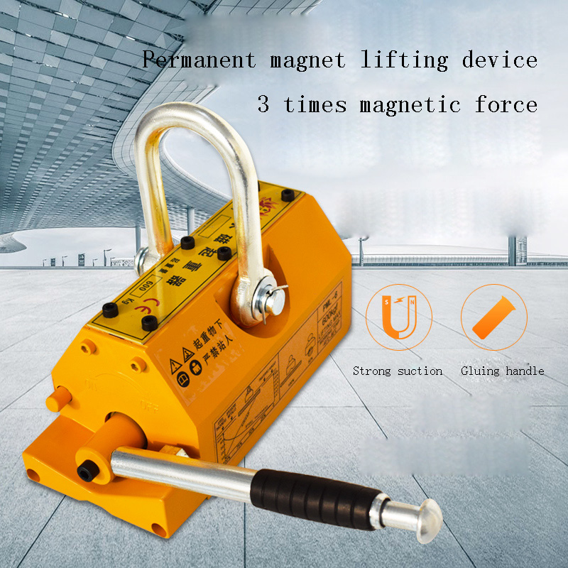 Magnetic Lifter Permanent Crane Hoist 600Kg - Magnetyczny podnośnik stalowy do dużych obciążeń,