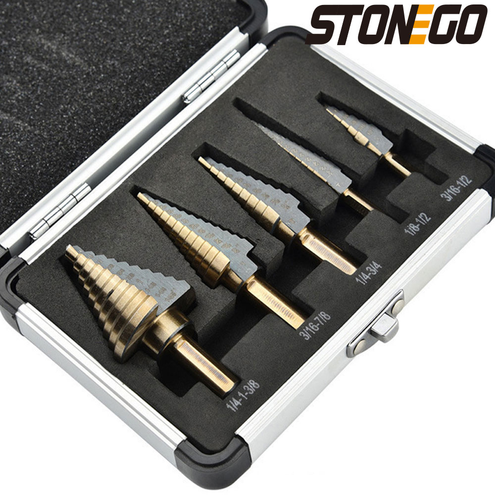 5-częściowy zestaw wierteł sto – Step Drill Bit Set Titanium Hss Cobalt recenzja i cena