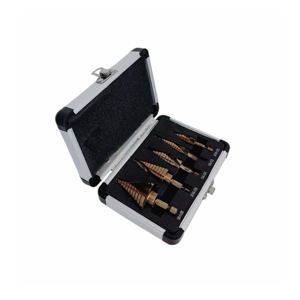 Zestaw 5 wierteł: wiertła spir – Step Drill Bit Set Titanium Hss Cobalt recenzja i cena