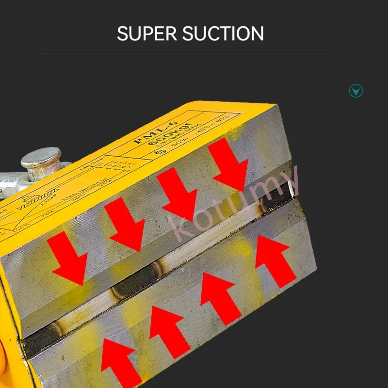 Podnośnik magnetyczny stalowy  – Magnetic Lifter Permanent Crane Hoist 600Kg recenzja i cena