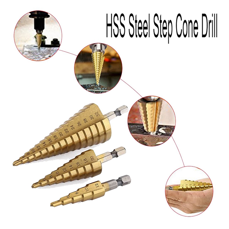 Zestaw 30 wierteł stożkowych A – Step Drill Bit Set Titanium Hss Cobalt recenzja i cena