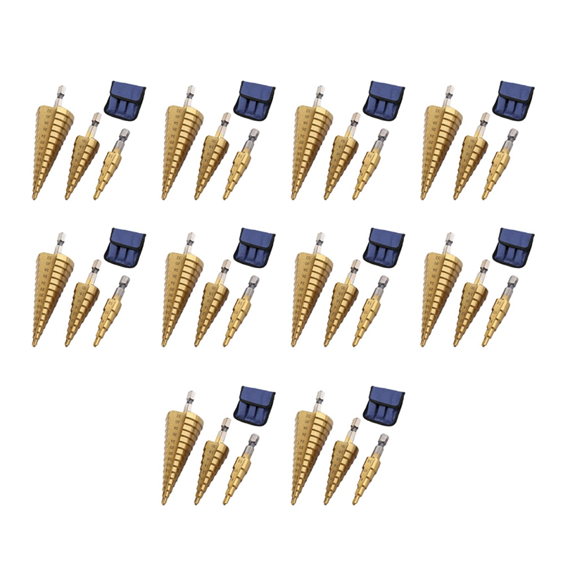 Zestaw 30 wierteł stożkowych A – Step Drill Bit Set Titanium Hss Cobalt recenzja i cena