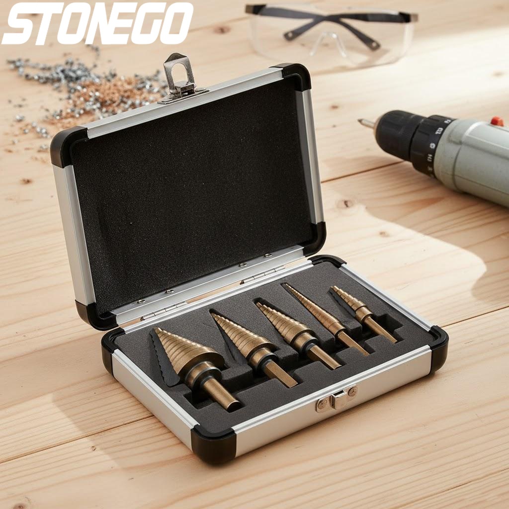 Zestaw 5 szt. kobaltowych wier – Step Drill Bit Set Titanium Hss Cobalt recenzja i cena