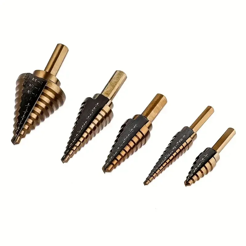 Zestaw wierteł stopniowych z g – Step Drill Bit Set Titanium Hss Cobalt recenzja i cena