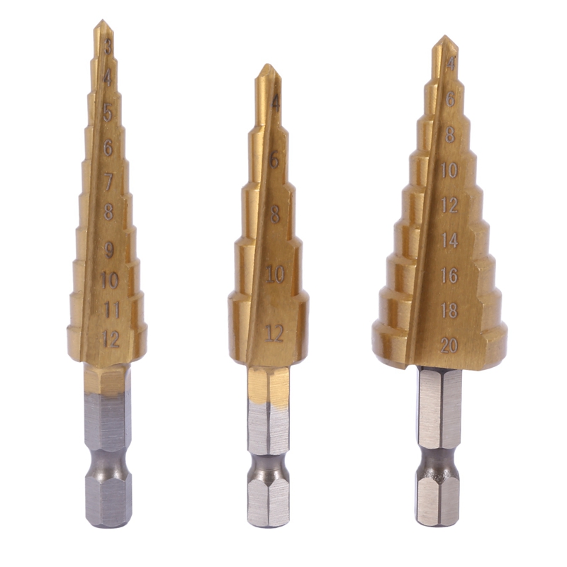 A23T – zestaw 6 wierteł stopni – Step Drill Bit Set Titanium Hss Cobalt recenzja i cena