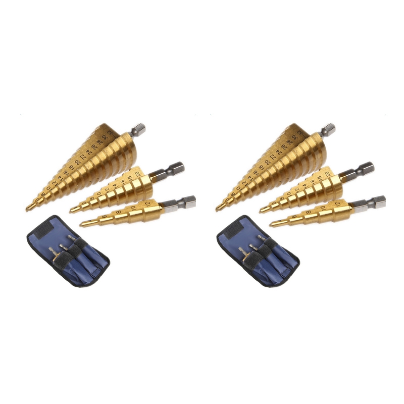Zestaw 6 wierteł stożkowych HS – Step Drill Bit Set Titanium Hss Cobalt recenzja i cena