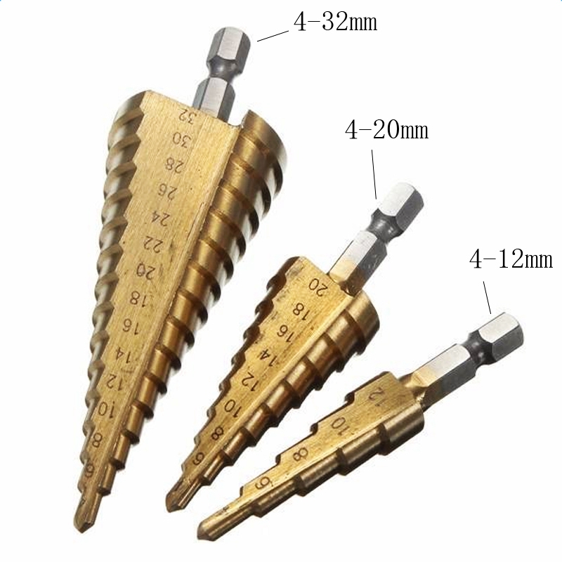 Zestaw 6 wierteł stożkowych HS – Step Drill Bit Set Titanium Hss Cobalt recenzja i cena