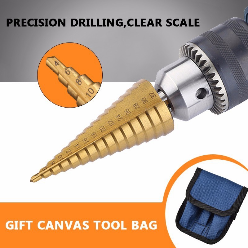 Zestaw 6 wierteł stożkowych HS – Step Drill Bit Set Titanium Hss Cobalt recenzja i cena