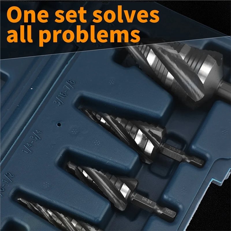 Zestaw wierteł stopniowych A74 – Step Drill Bit Set Titanium Hss Cobalt recenzja i cena