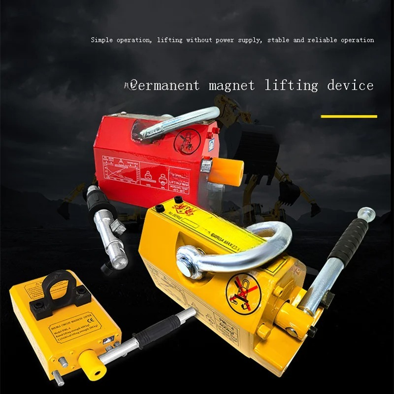 Magnetyczny podnośnik stalowy  – Magnetic Lifter Permanent Crane Hoist 600Kg recenzja i cena