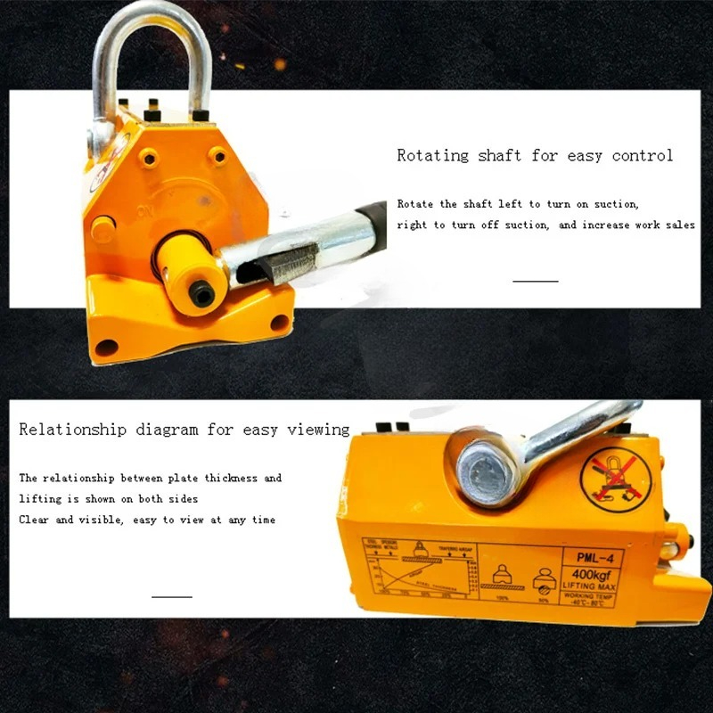 Magnetyczny podnośnik stalowy  – Magnetic Lifter Permanent Crane Hoist 600Kg recenzja i cena