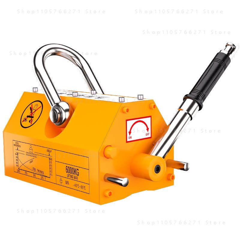 Podnośnik magnetyczny stalowy  – Magnetic Lifter Permanent Crane Hoist 600Kg recenzja i cena