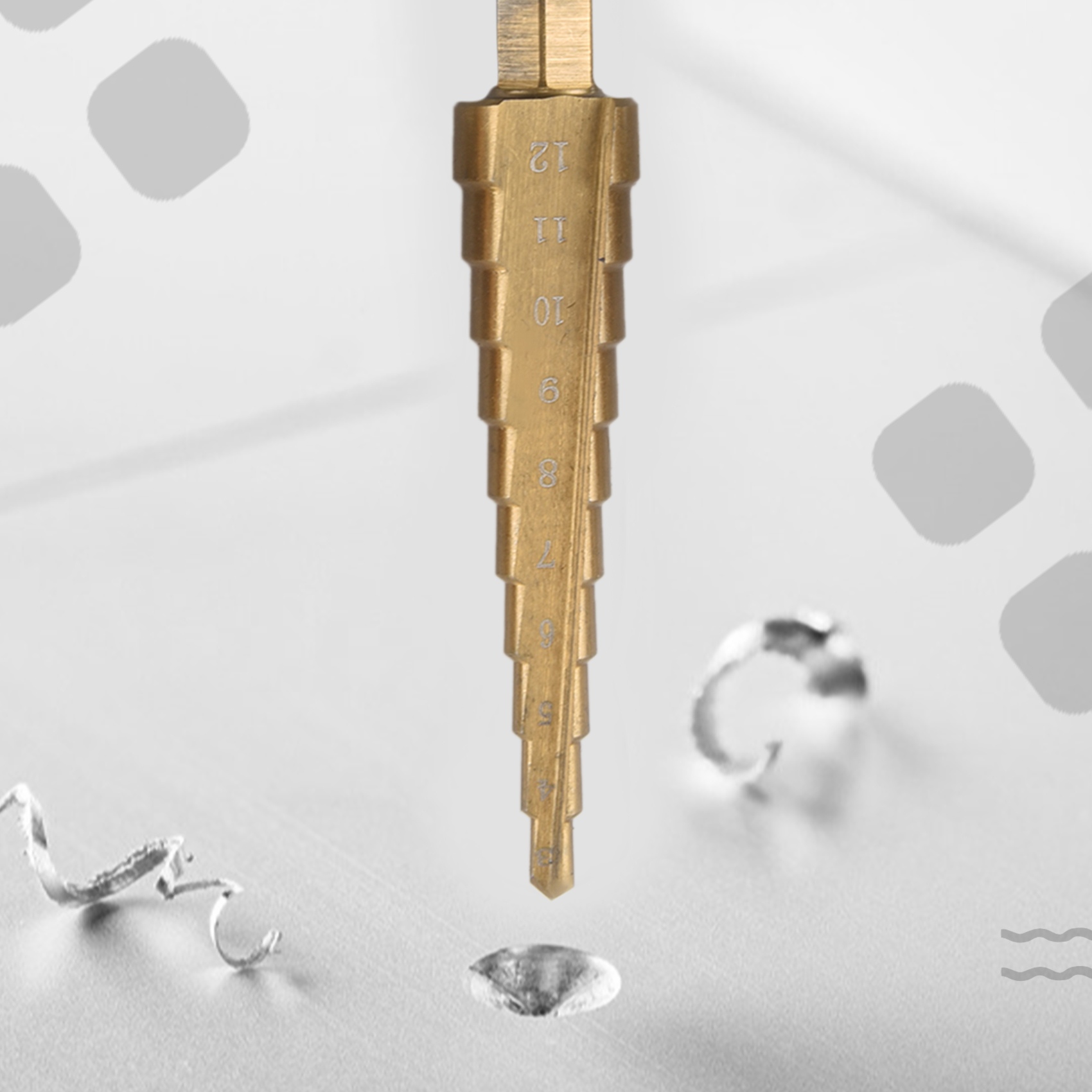 A23T – zestaw 3 wierteł stożko – Step Drill Bit Set Titanium Hss Cobalt recenzja i cena