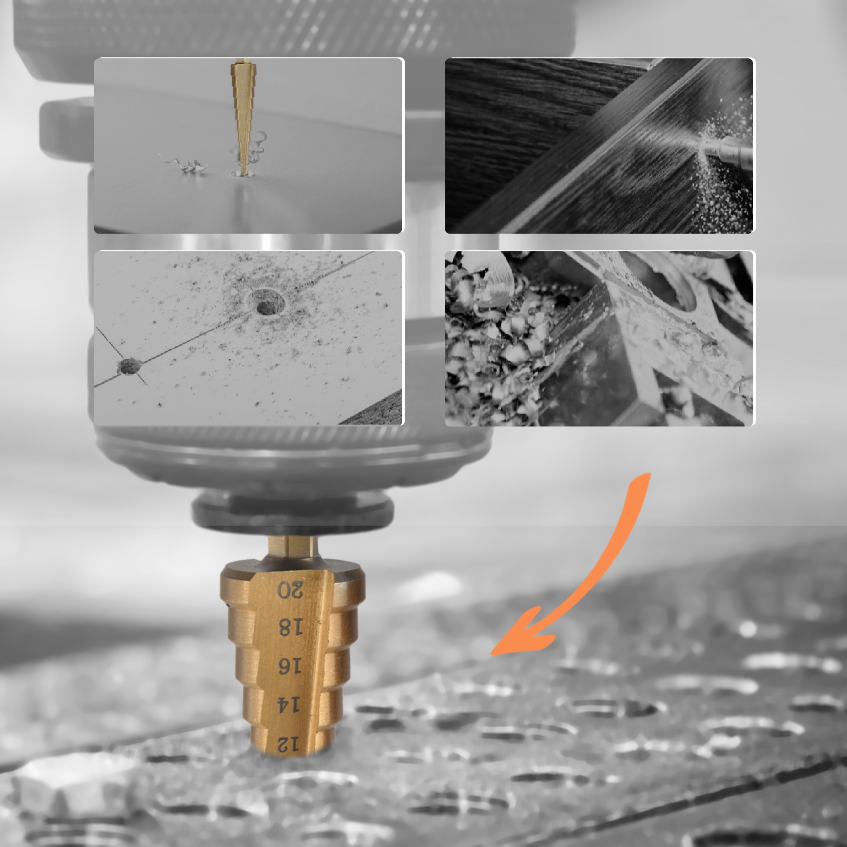 A23T – zestaw 3 wierteł stożko – Step Drill Bit Set Titanium Hss Cobalt recenzja i cena