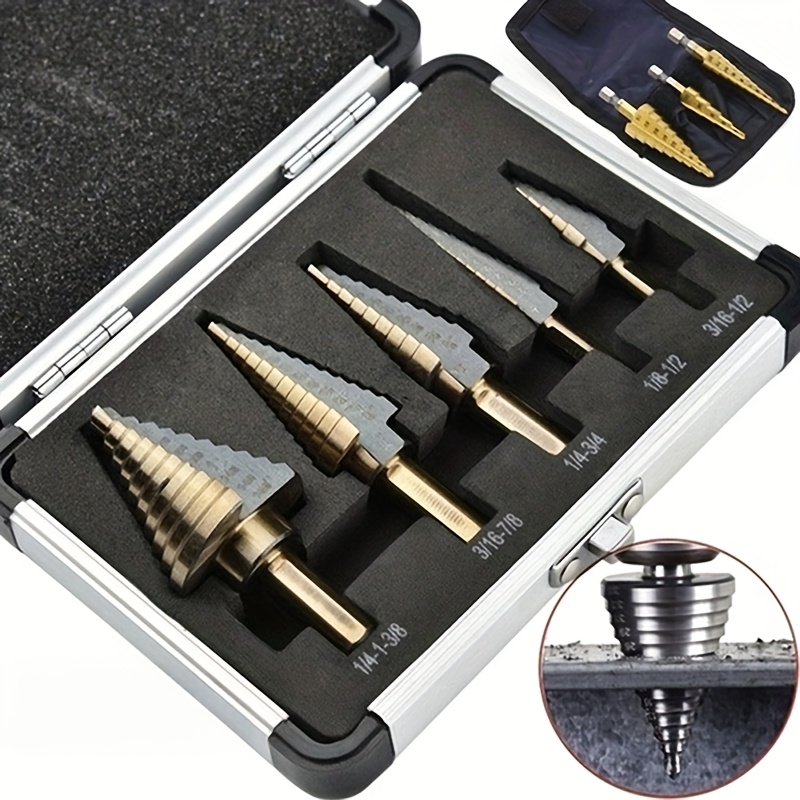 Zestaw wierteł stopniowych HSS – Step Drill Bit Set Titanium Hss Cobalt recenzja i cena