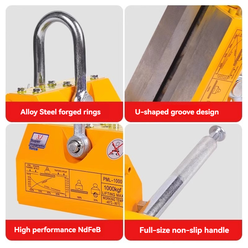 Podnośnik magnetyczny 100kg/60 – Magnetic Lifter Permanent Crane Hoist 600Kg recenzja i cena