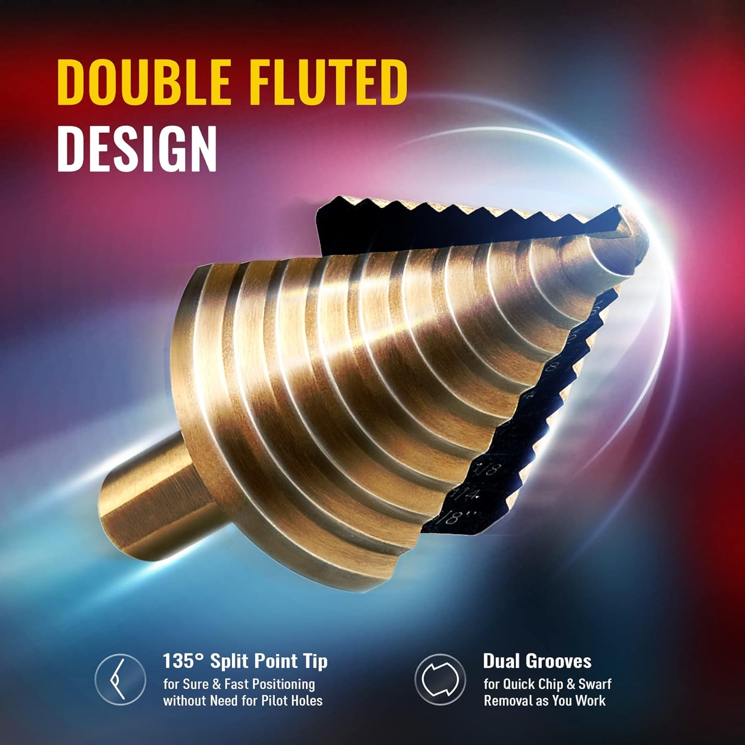 Zestaw 5 szt. wierteł stopniow – Step Drill Bit Set Titanium Hss Cobalt recenzja i cena